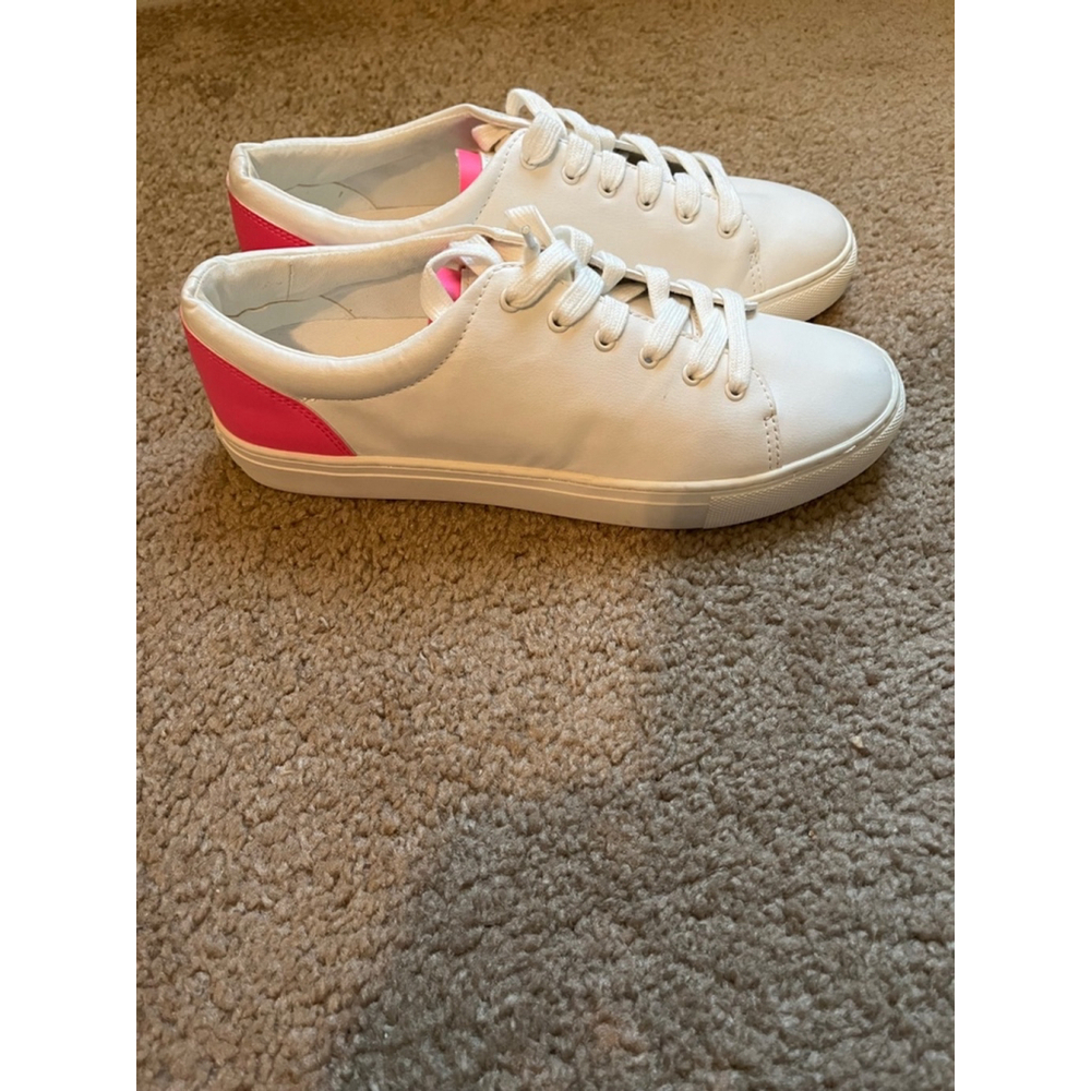 J Crew Road Trip Sneakers in White Pink Womens Size 9 - Picture 5 of 6